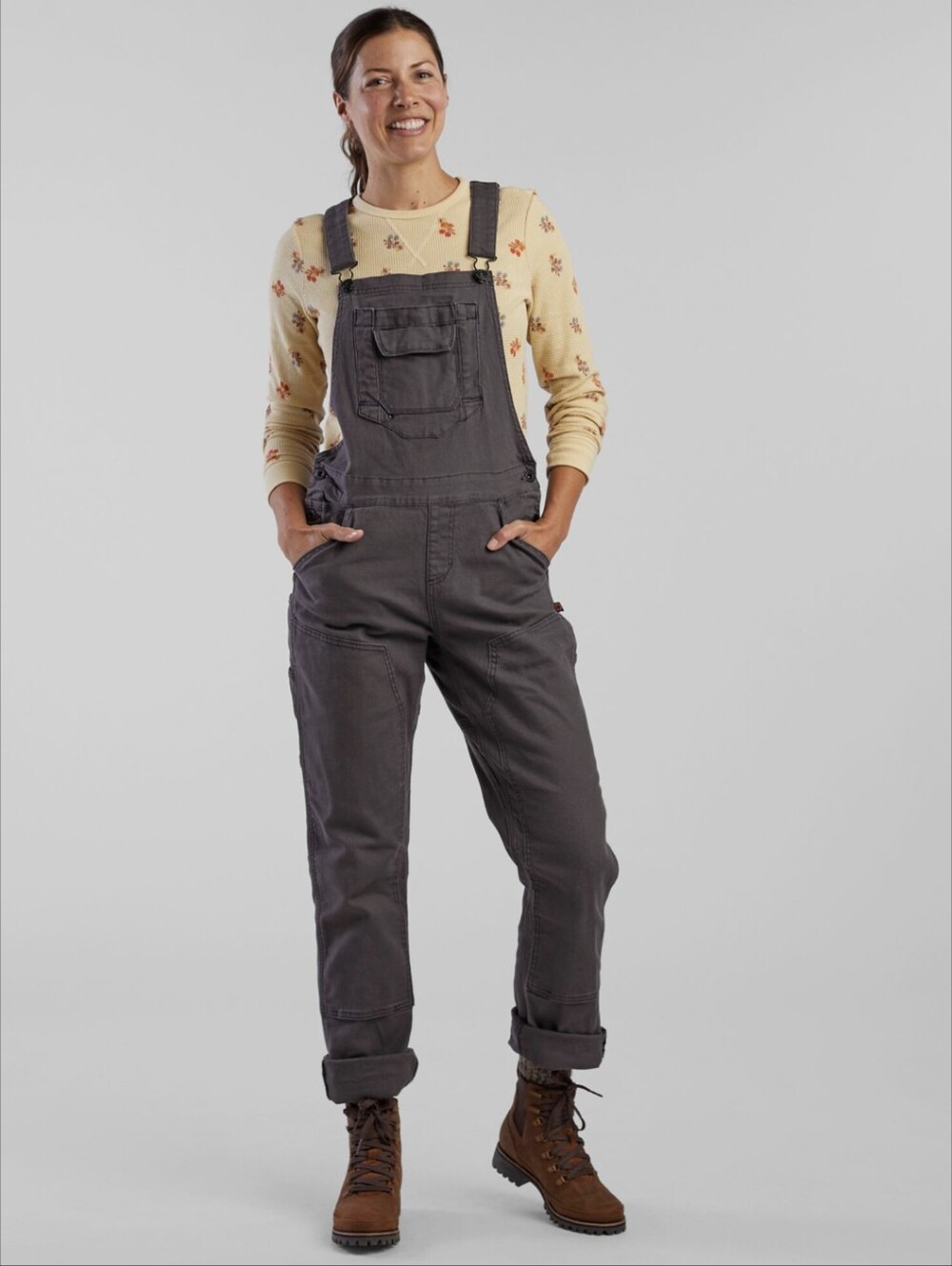 Gray Dovetail Freshley Overalls Size 12 Nwt